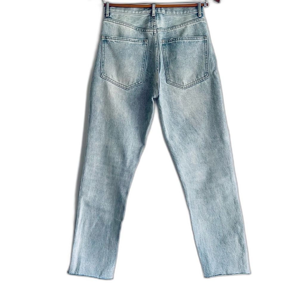 Agolde High Rise Slim Organic Cotton Jeans with Raw Cut Hem Size 26 - Picture 8 of 14
